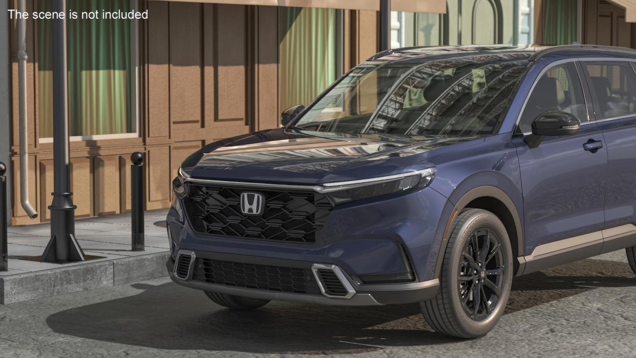 2025 Honda CR-V Blue Rigged 3D