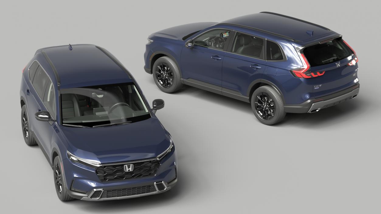 2025 Honda CR-V Blue Rigged 3D