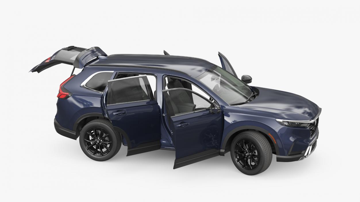 2025 Honda CR-V Blue Rigged 3D