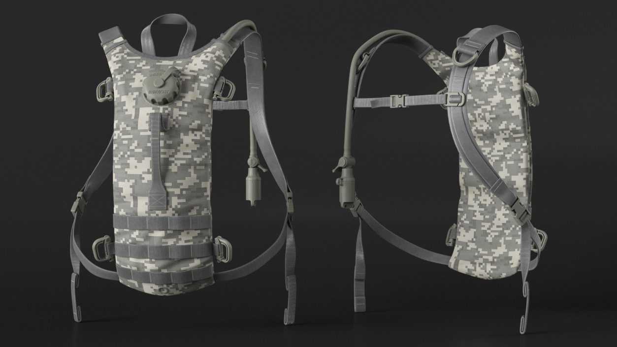 3D Military Hydration Backpack Carrier Worn Position 2