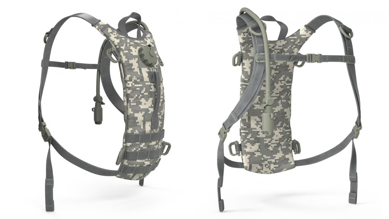 3D Military Hydration Backpack Carrier Worn Position 2