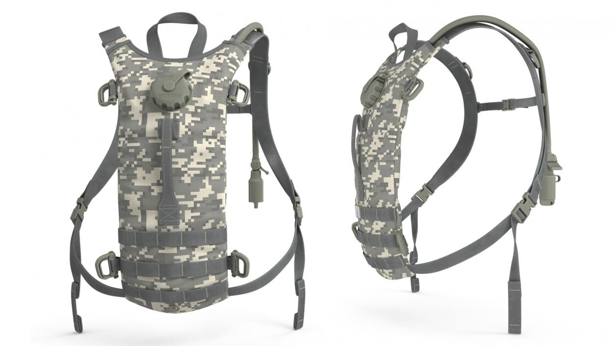 3D Military Hydration Backpack Carrier Worn Position 2