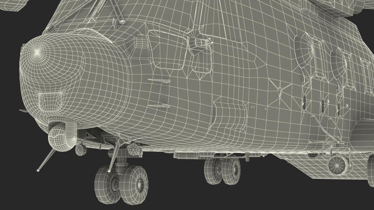 3D model AgustaWestland AW101 Merlin Royal Air Force Rigged