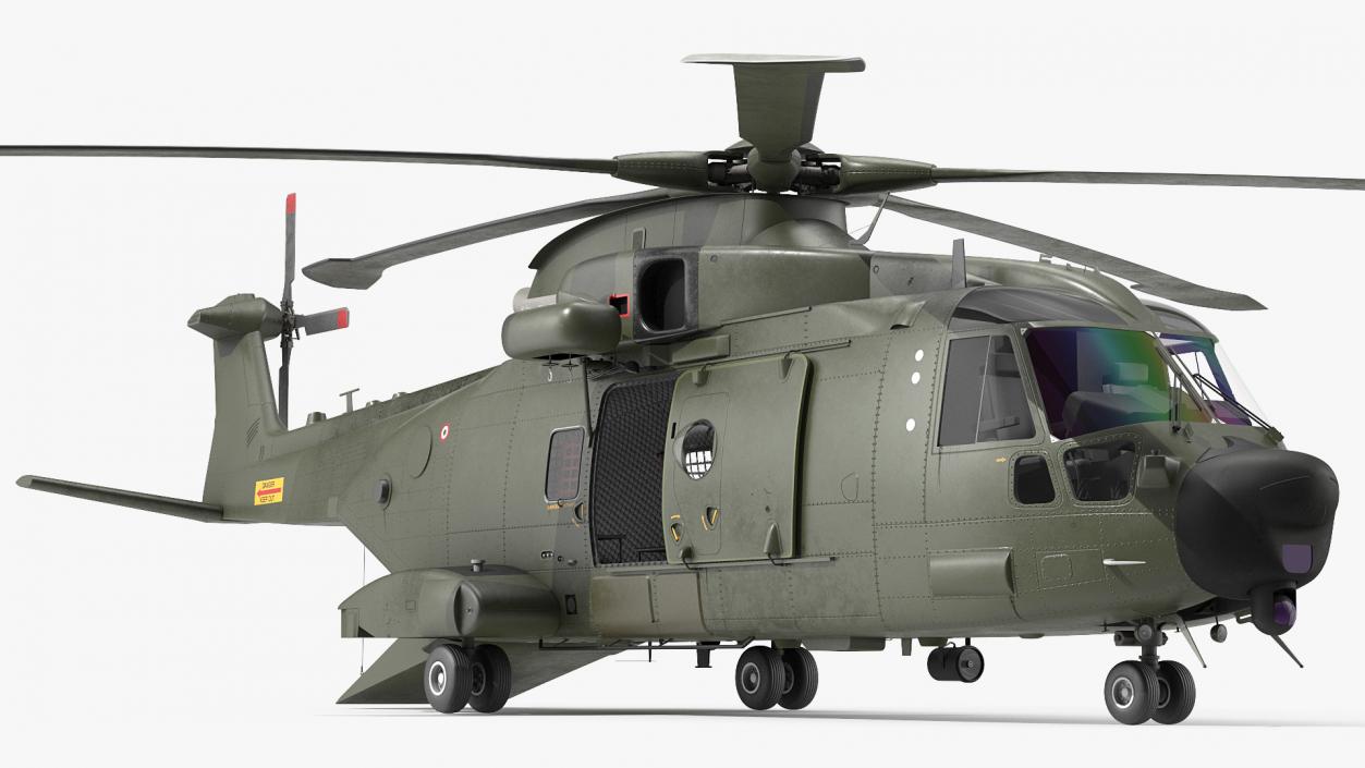 3D model AgustaWestland AW101 Merlin Royal Air Force Rigged