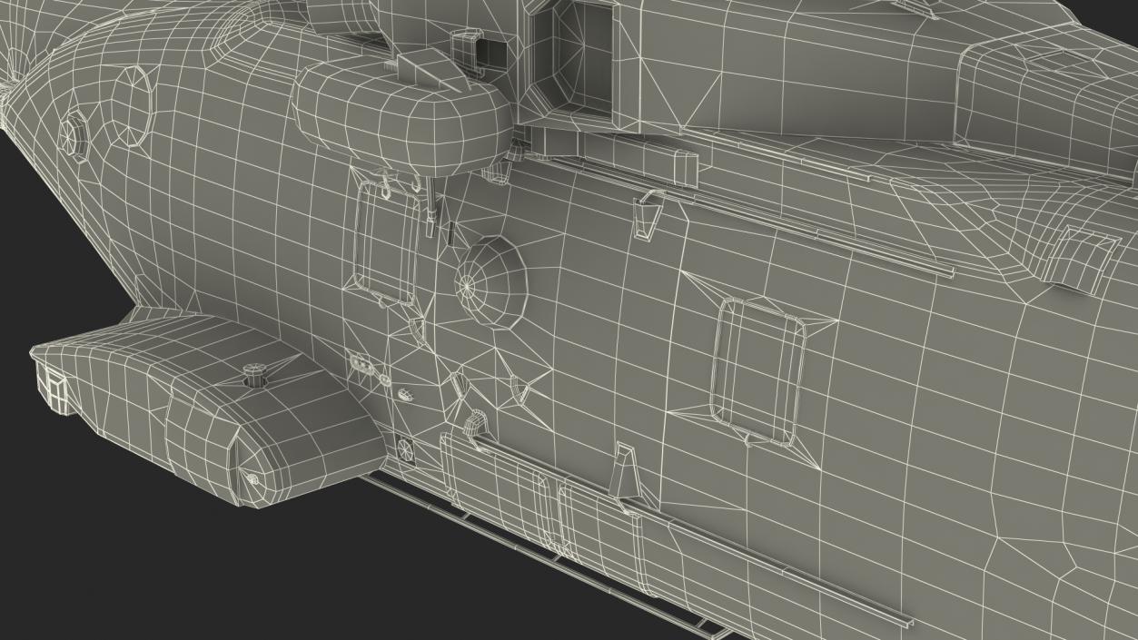 3D model AgustaWestland AW101 Merlin Royal Air Force Rigged