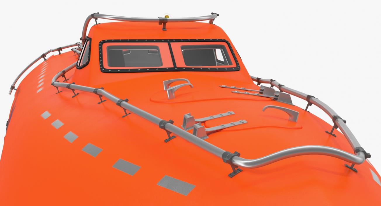 Electric Powered Lifeboat Rigged 3D