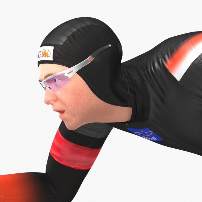 Speed Skater 2 Runs 3D model