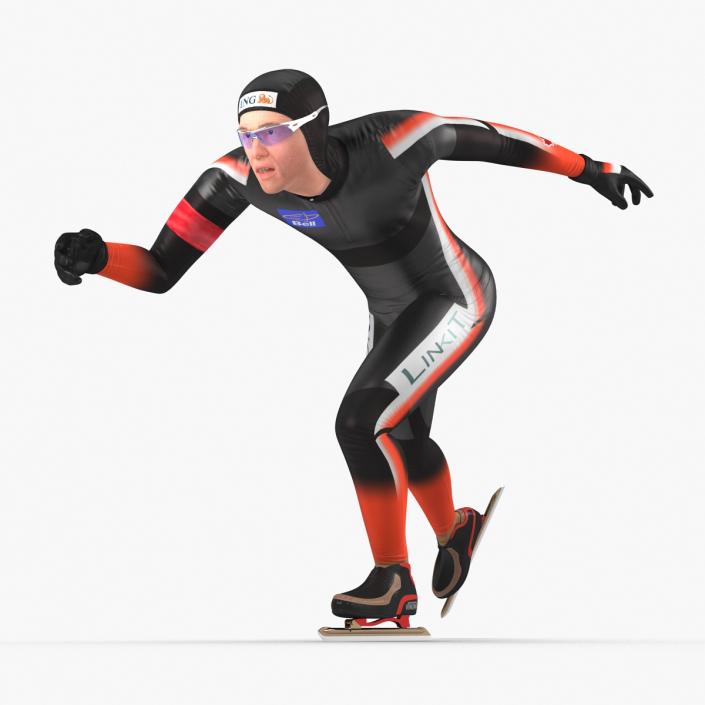 Speed Skater 2 Runs 3D model