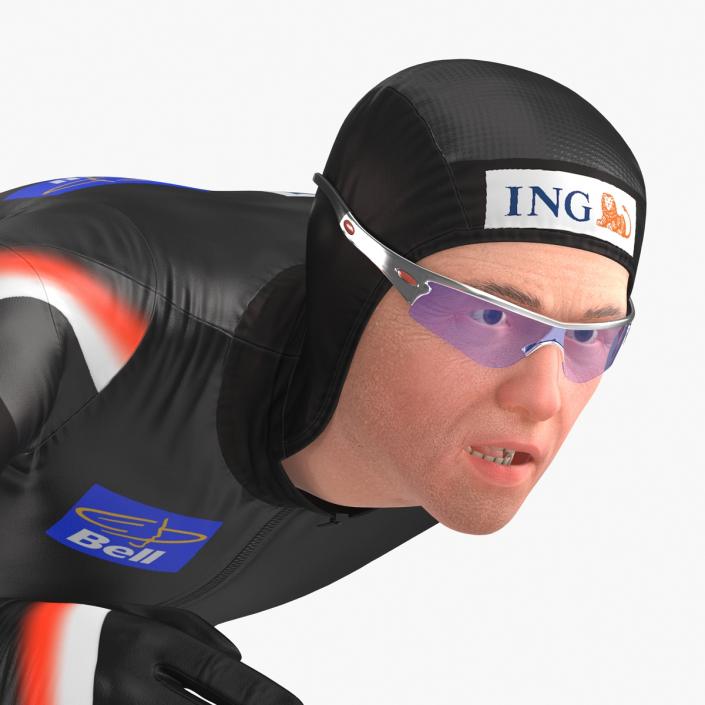 Speed Skater 2 Runs 3D model