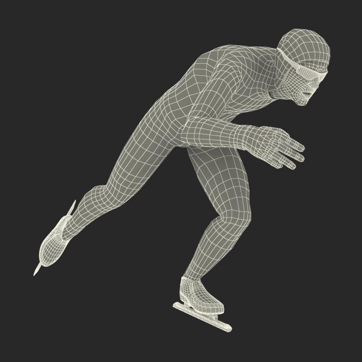 Speed Skater 2 Runs 3D model