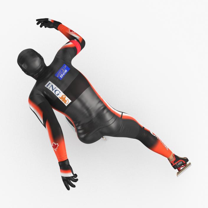 Speed Skater 2 Runs 3D model