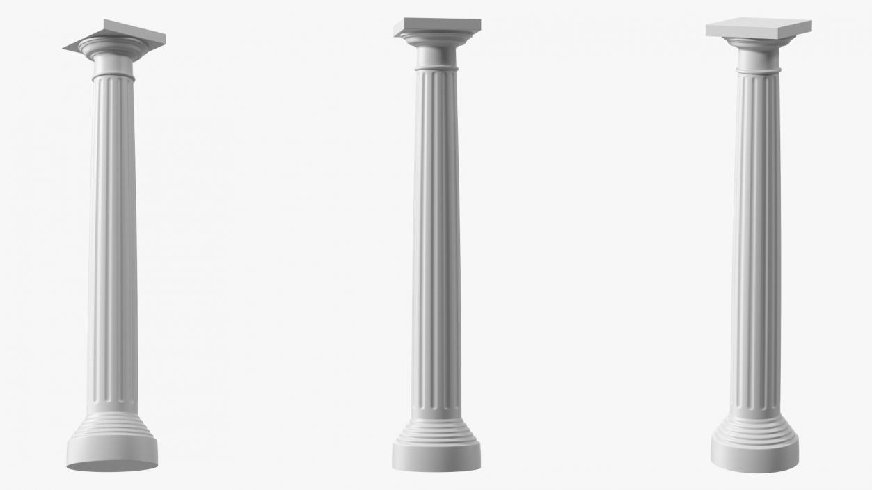 Doric Order Greek Column 3D model