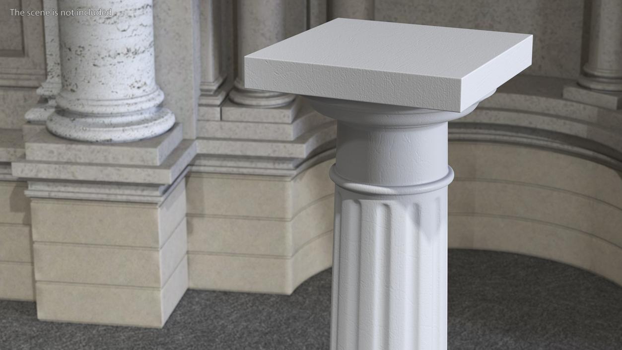 Doric Order Greek Column 3D model