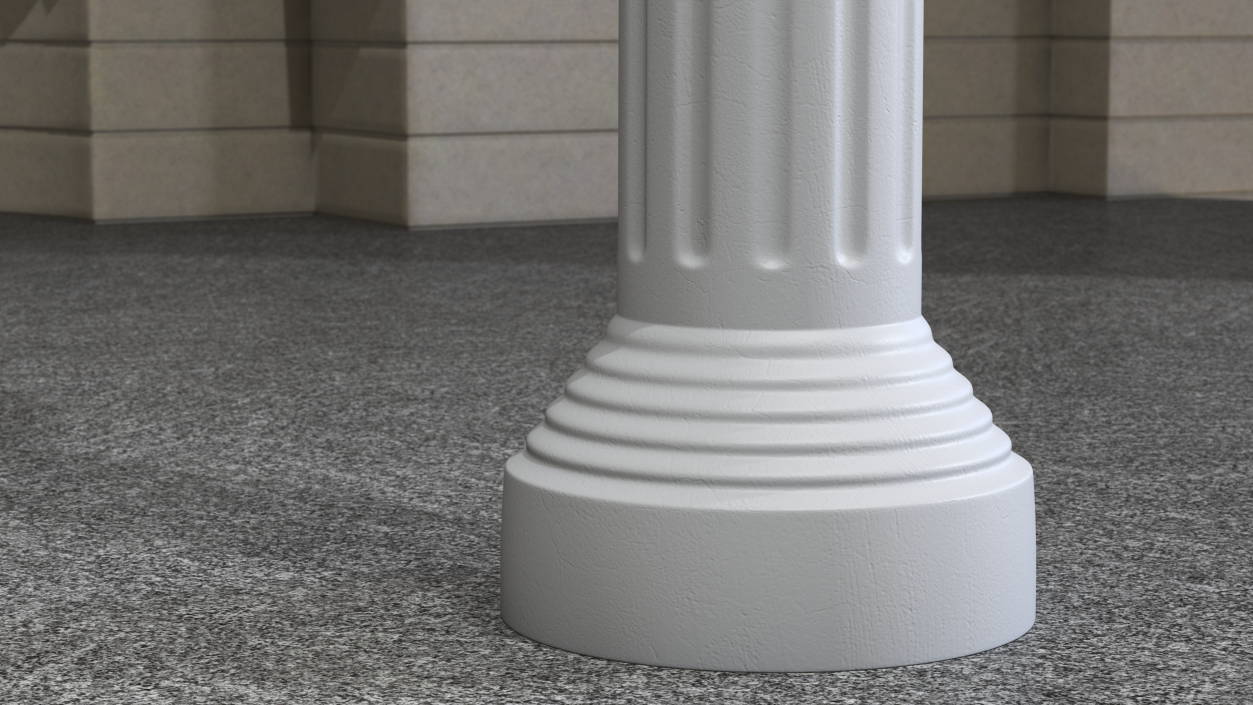 Doric Order Greek Column 3D model