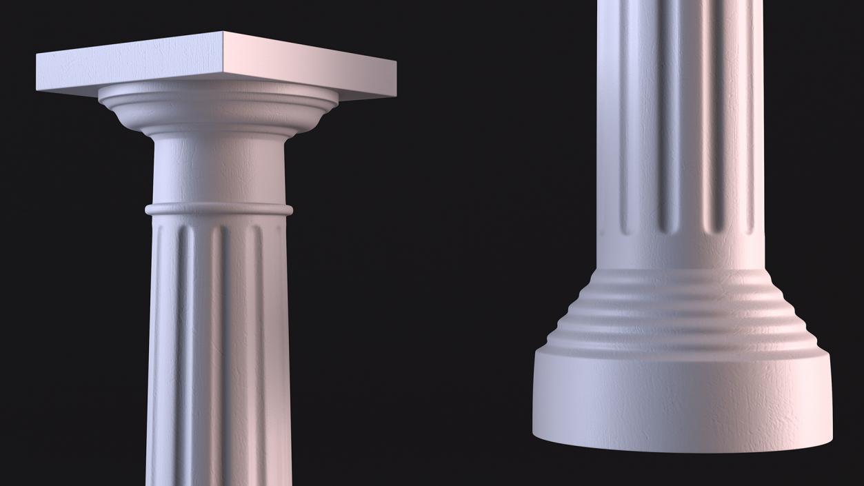 Doric Order Greek Column 3D model