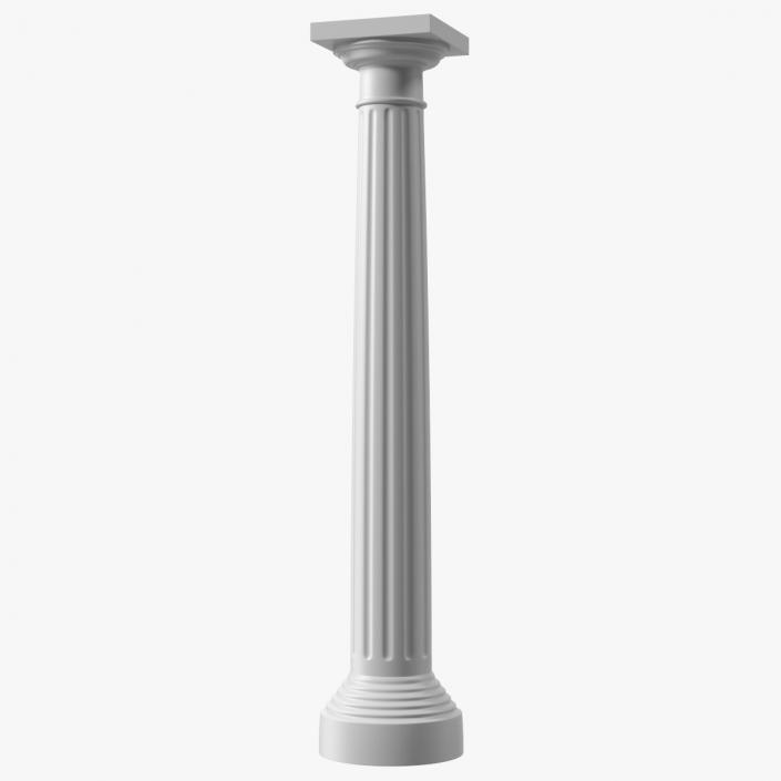 Doric Order Greek Column 3D model