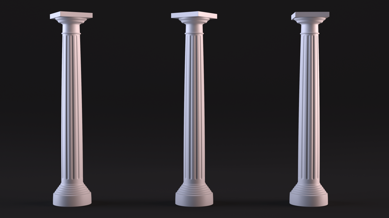 Doric Order Greek Column 3D model