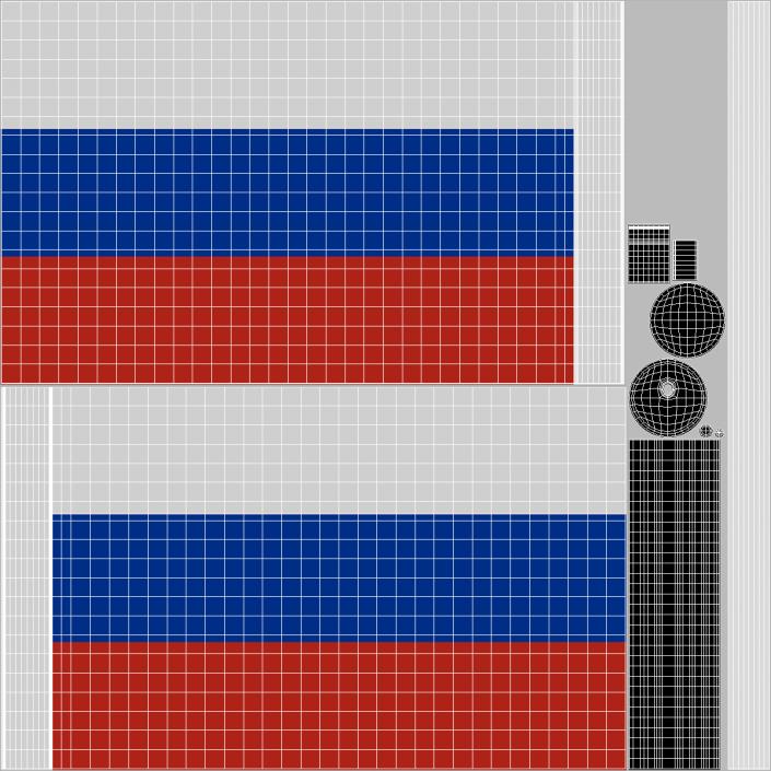 3D Wall Flag Russia