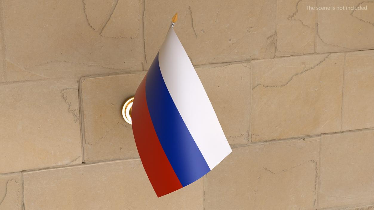 3D Wall Flag Russia