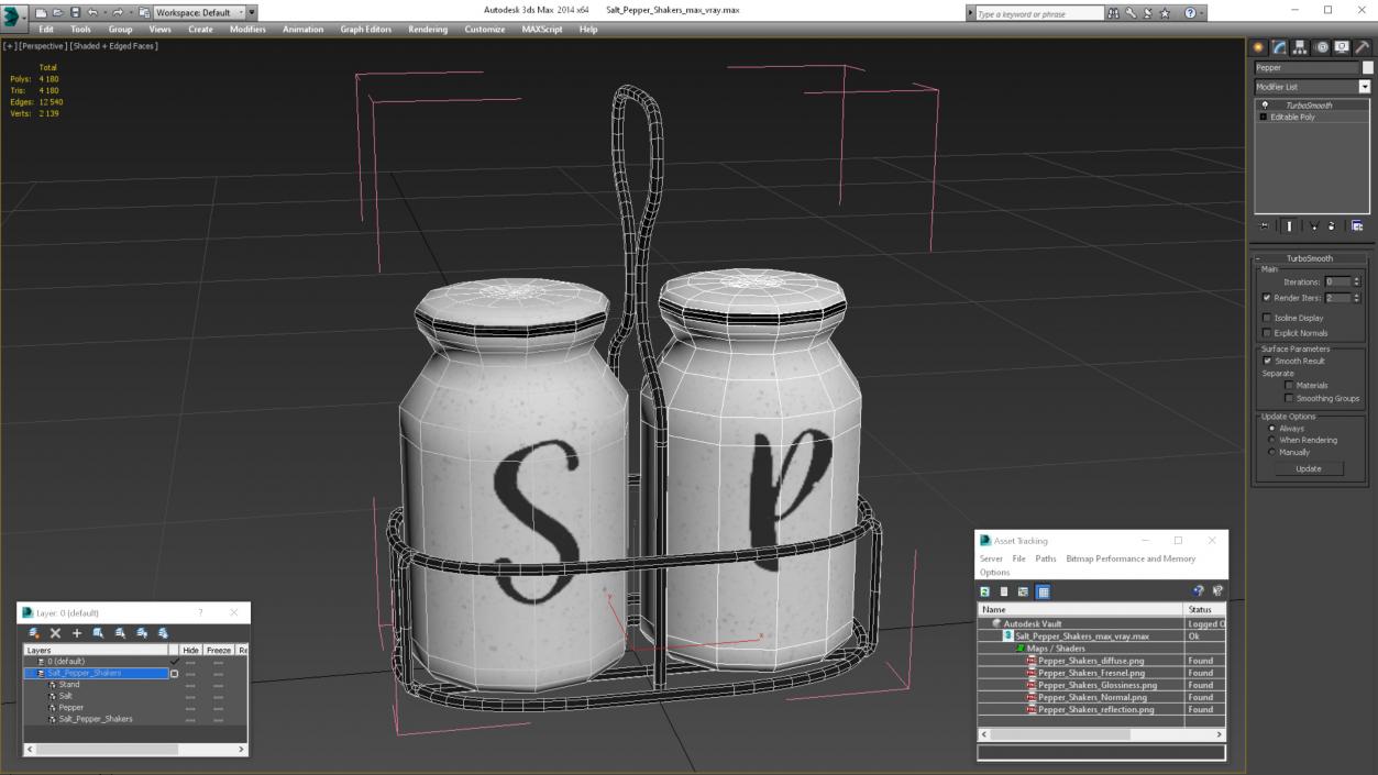 Salt Pepper Shakers 3D model