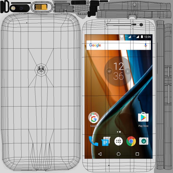 Motorola Moto G4 White 3D