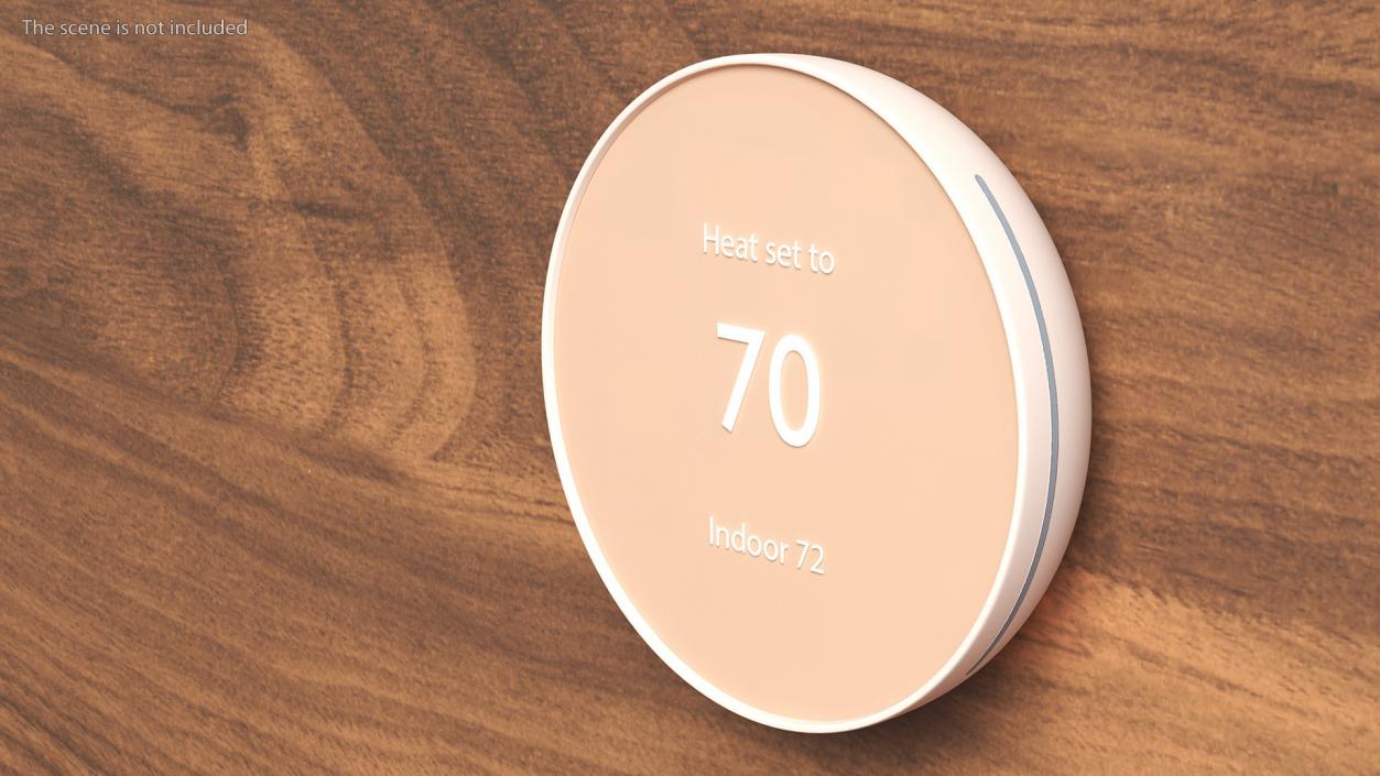 Smart Thermostat Beige 3D