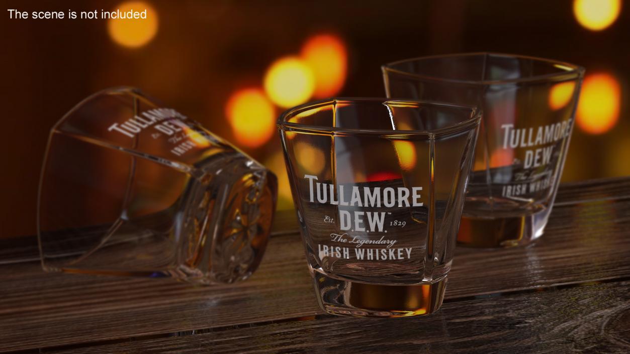 3D model Tullamore Dew Rocks Glass