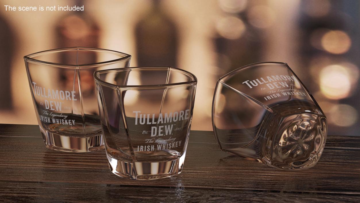 3D model Tullamore Dew Rocks Glass