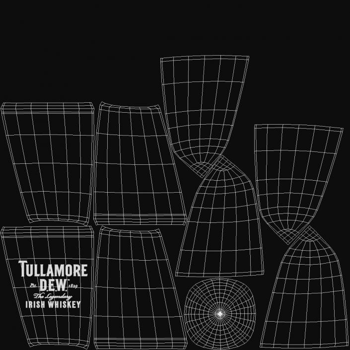 3D model Tullamore Dew Rocks Glass