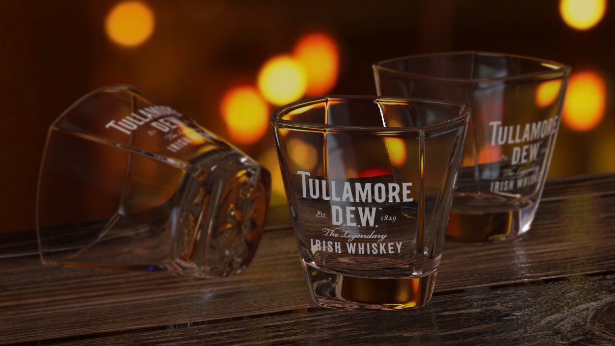 3D model Tullamore Dew Rocks Glass