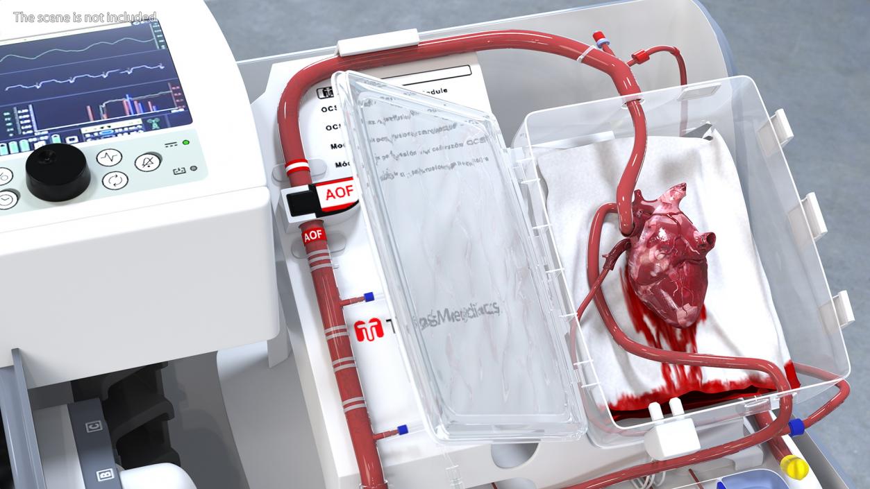 3D model Transmedics Organ Care System with Heart