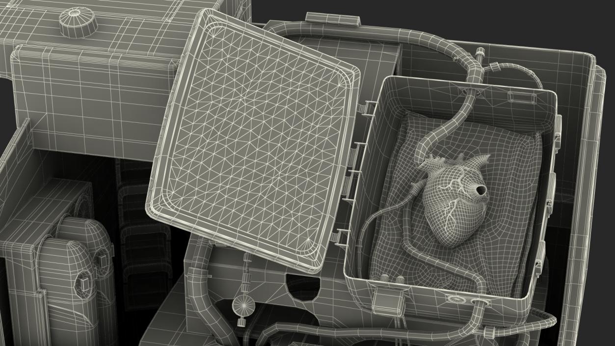 3D model Transmedics Organ Care System with Heart