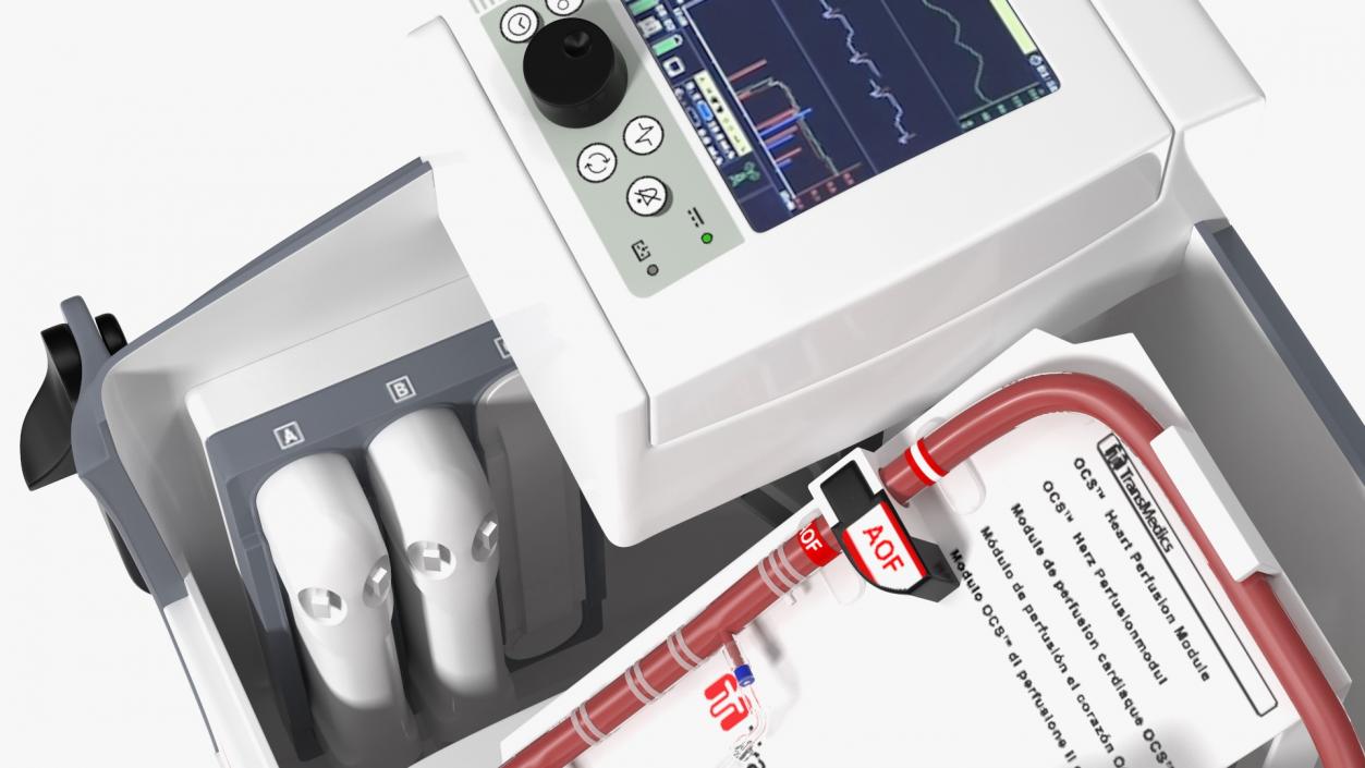 3D model Transmedics Organ Care System with Heart