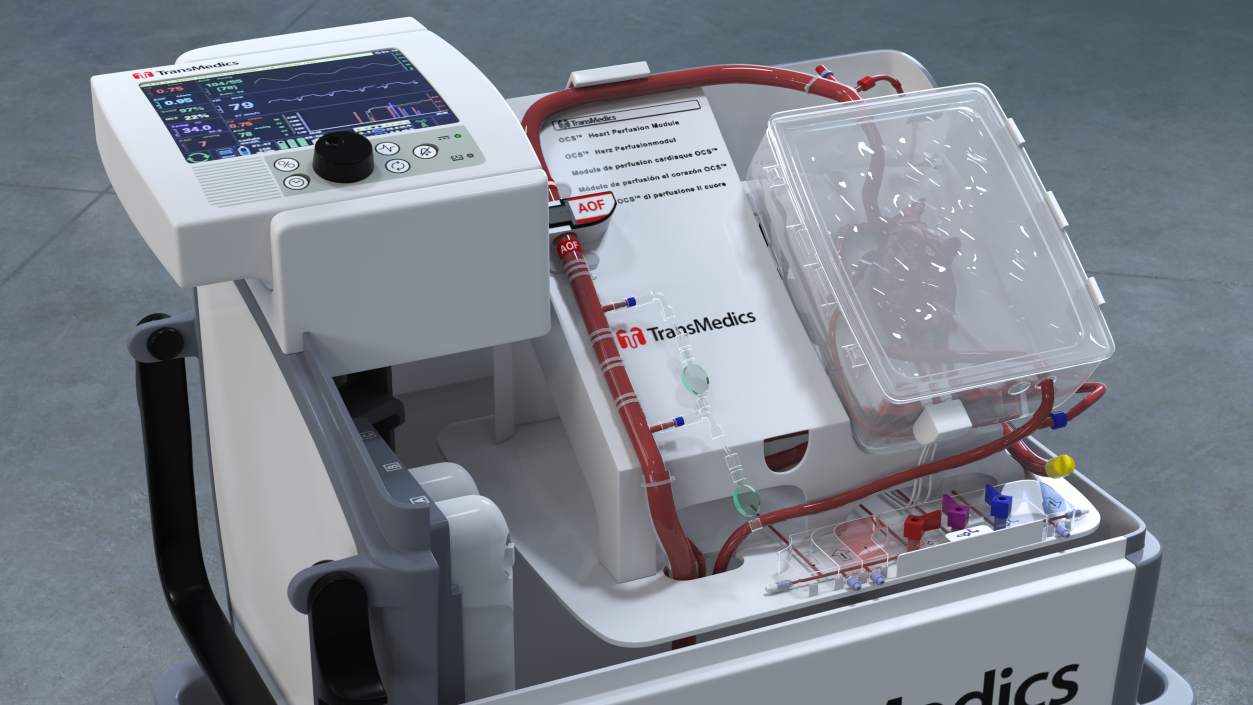 3D model Transmedics Organ Care System with Heart