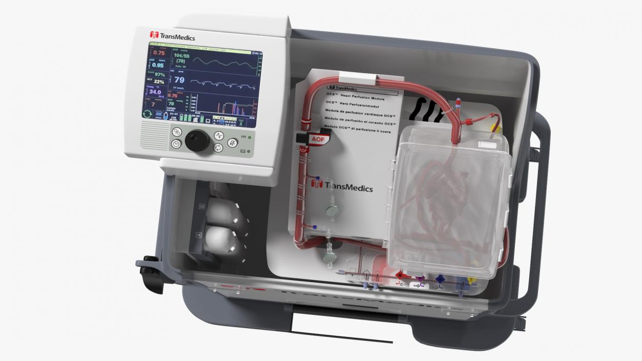 3D model Transmedics Organ Care System with Heart