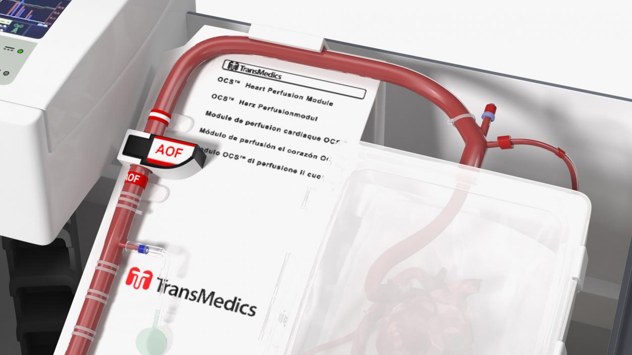 3D model Transmedics Organ Care System with Heart