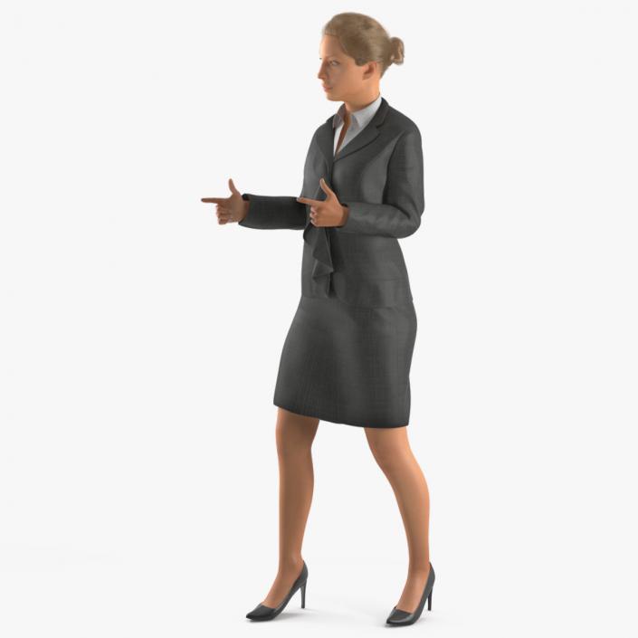 3D Professional Businesswoman Rigged model