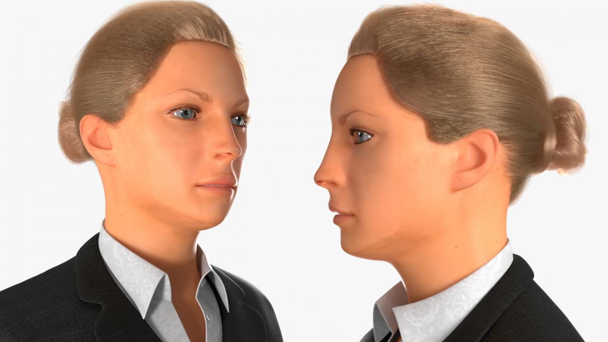 3D Professional Businesswoman Rigged model