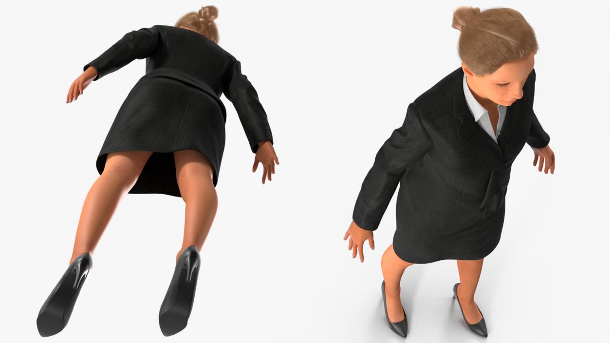 3D Professional Businesswoman Rigged model