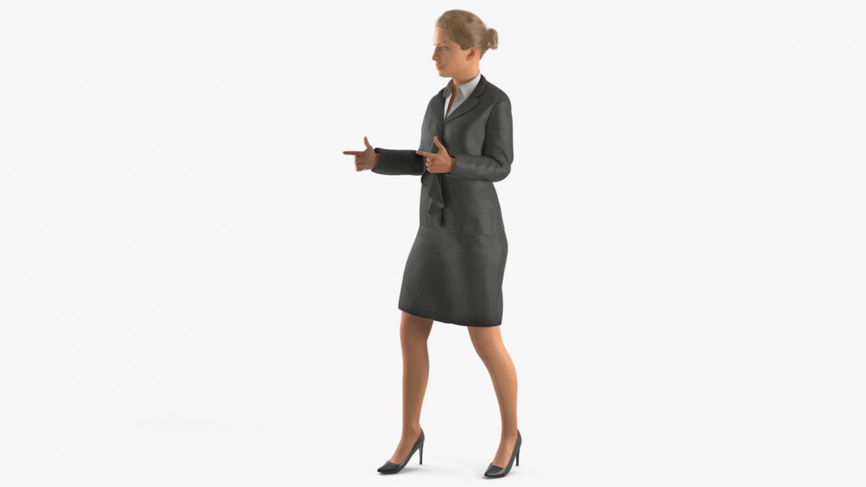 3D Professional Businesswoman Rigged model