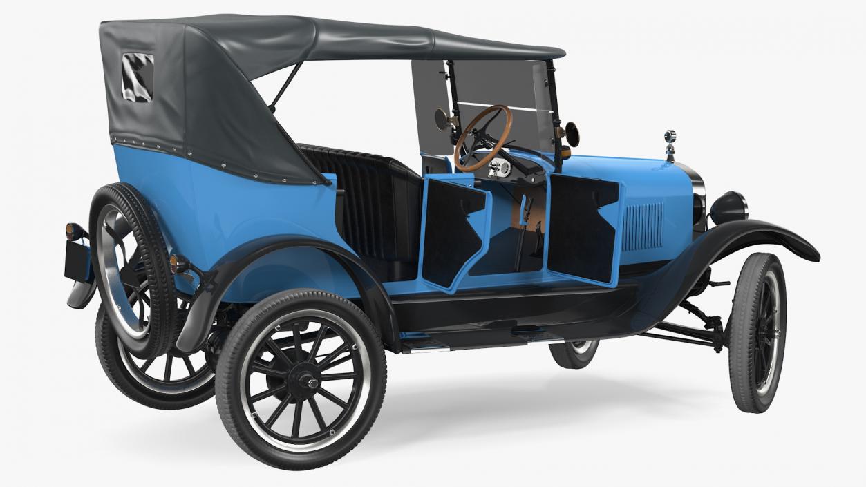 Ford Model T Rigged 3D model