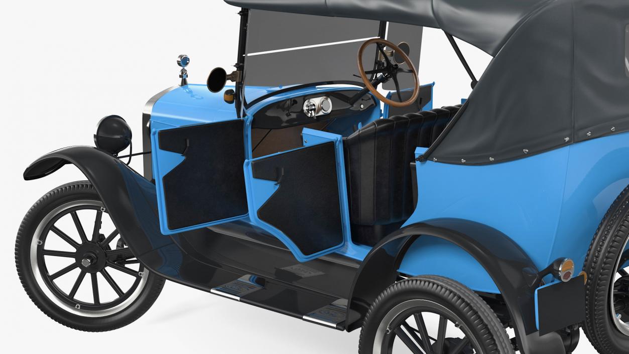 Ford Model T Rigged 3D model