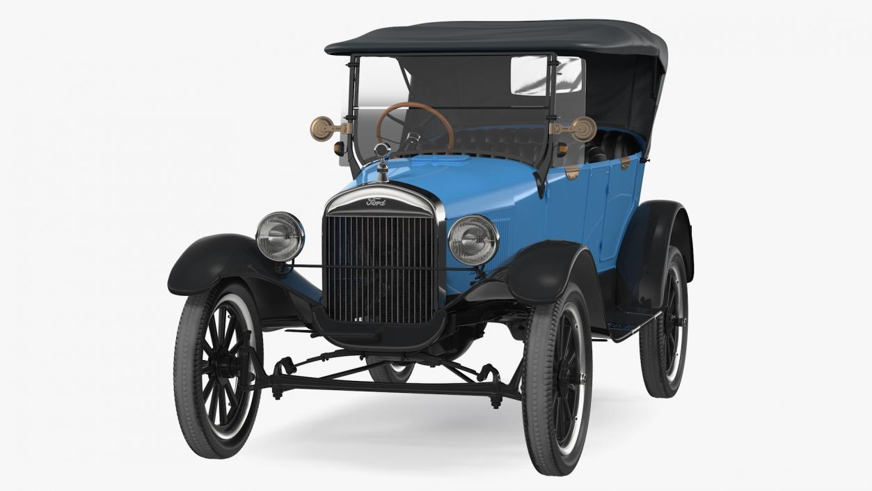 Ford Model T Rigged 3D model