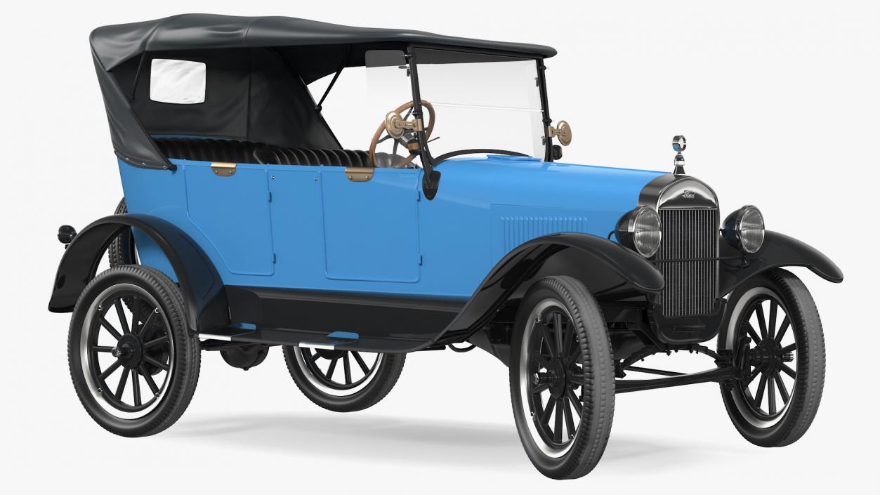 Ford Model T Rigged 3D model