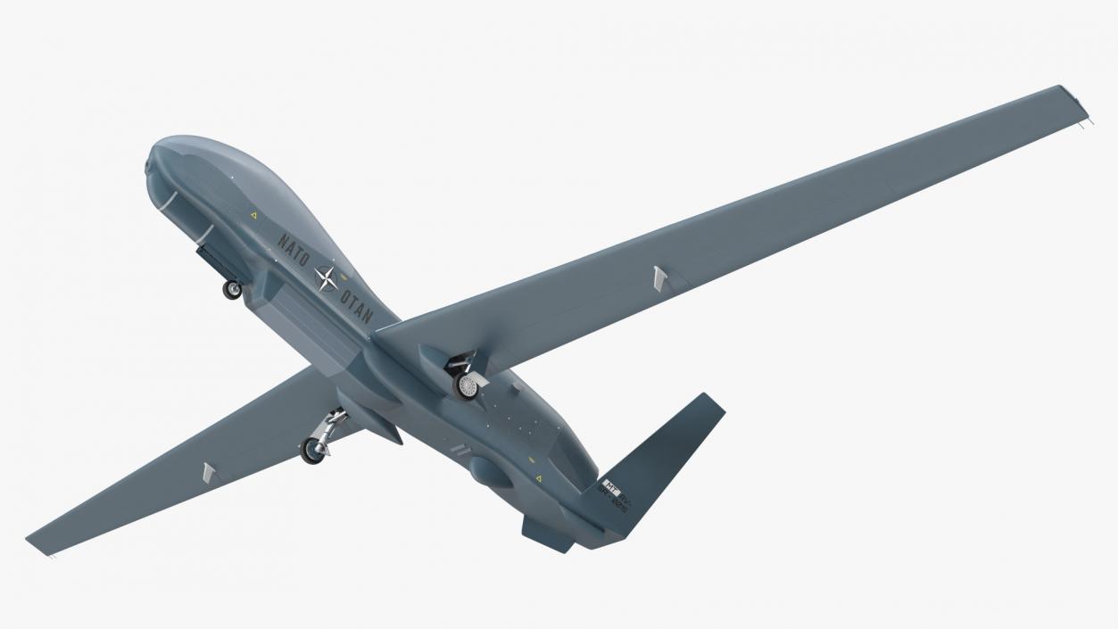 3D RQ-4D Phoenix Global Hawk Drone Rigged model