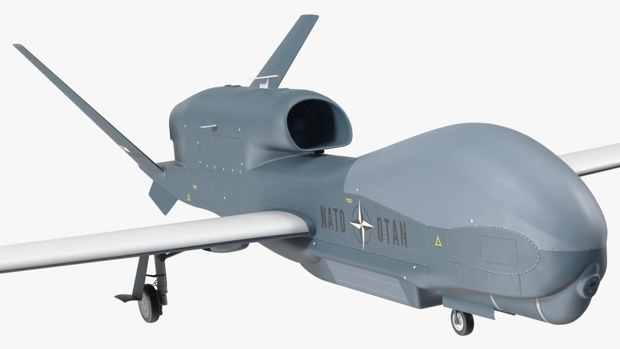 3D RQ-4D Phoenix Global Hawk Drone Rigged model