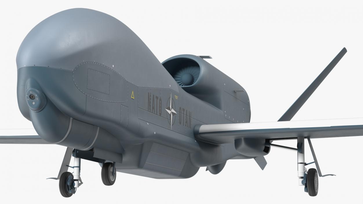 3D RQ-4D Phoenix Global Hawk Drone Rigged model