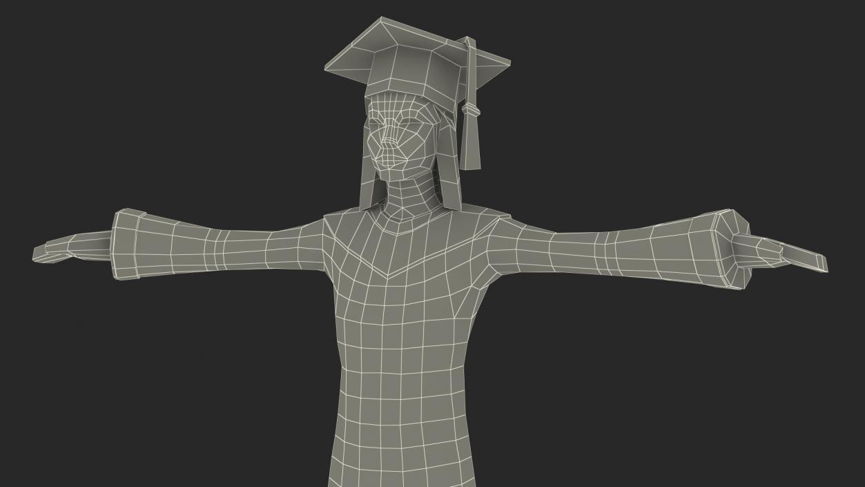 Student Low Poly Rigged for Cinema 4D 3D