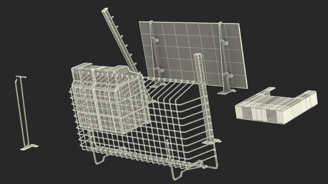 3D model Slatwall Accessories