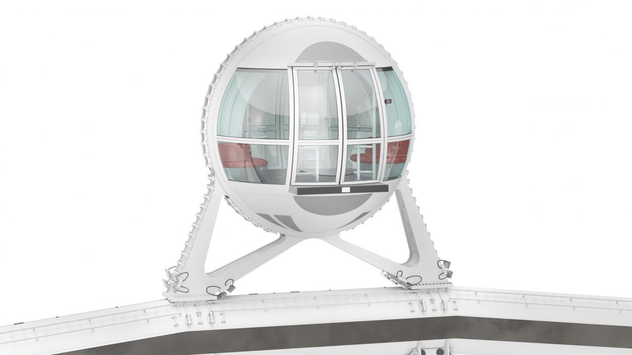 3D High Roller Ferris Wheel Rigged